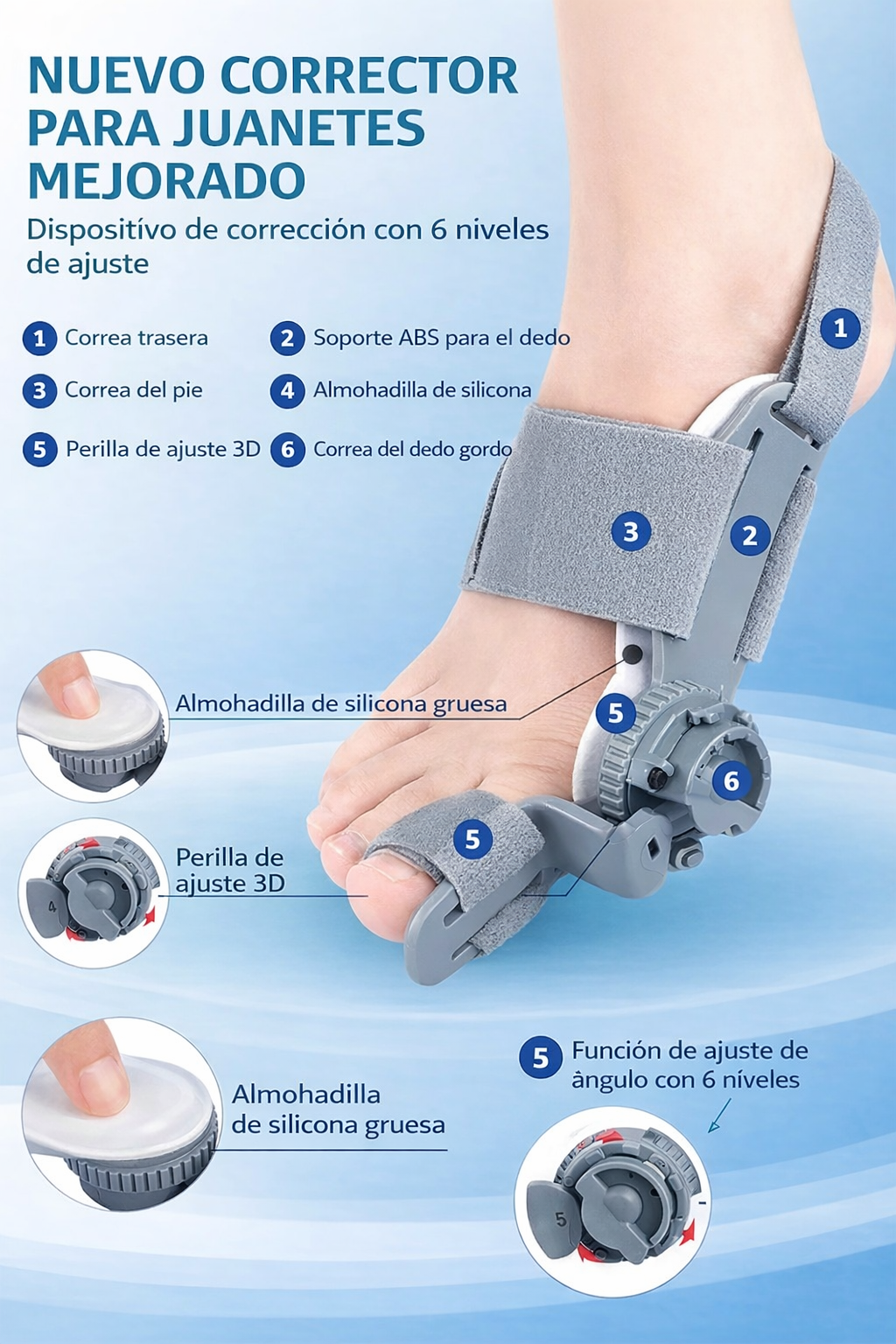 CORRECTOR AJUSTABLE A PRESION
