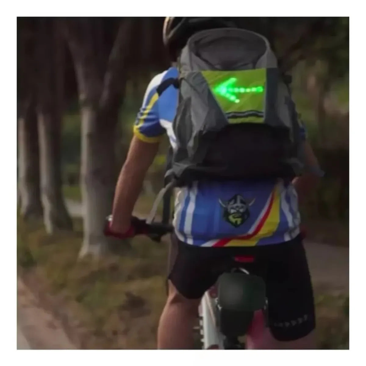 CHALECO CON SEÑALIZADOR PARA BICICLETA,