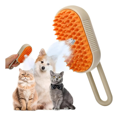 Cepillo Vapor 3 en 1 Perros Gatos Portát