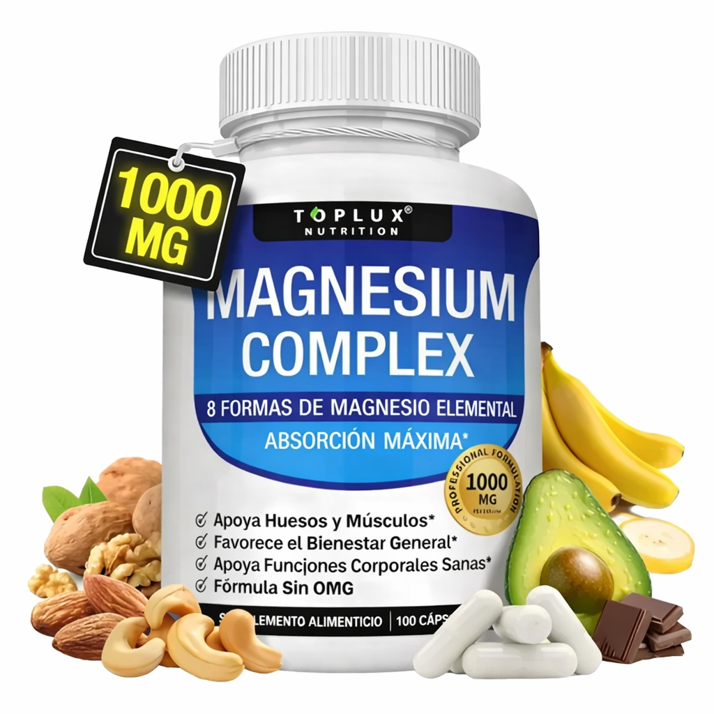 Magnesio Suplemento 8 Elemental 1000mg