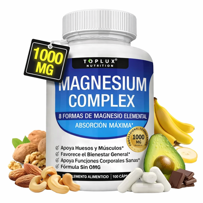 Magnesio Suplemento 8 Elemental 1000mg