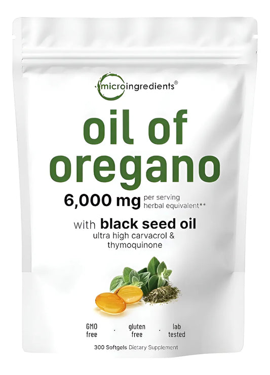 Aceite De Orégano 6000 Mg 60 capsulas