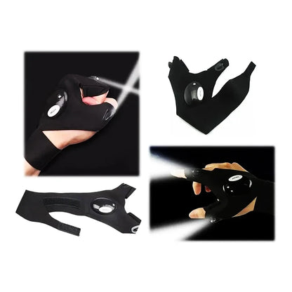Pack 2 Guantes Con Linterna Led